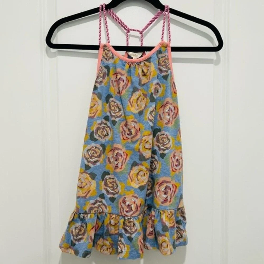 Matilda Jane Girls Twister Tank Adventure Begins in Size 10 Floral Print